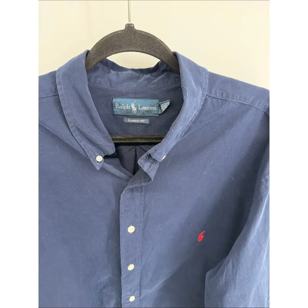 Polo Ralph Lauren Classic Fit long sleeve button up dress shirt sz 2XLT